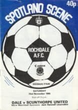 Rochdale v Scunthorpe United 23-Nov-1985