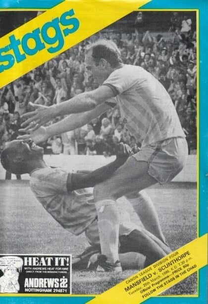 Mansfield Town v Scunthorpe United 25-Mar-1986