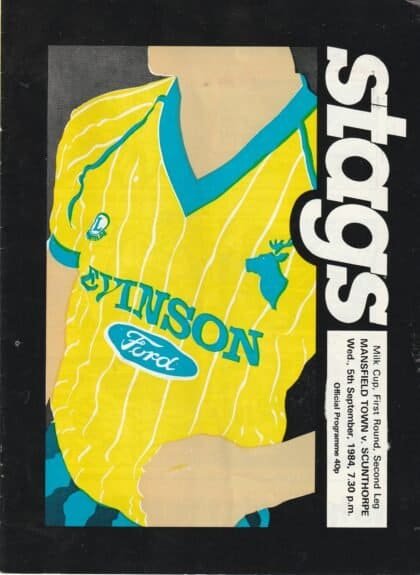 Mansfield Town v Scunthorpe United 05-Sep-1984