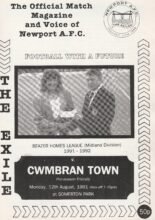 Newport AFC v Cwmbran Town 12-Aug-1991