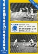 Tranmere Rovers v Scunthorpe United 31-Jan-1986