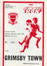 Scunthorpe United v Grimsby Town 26-Dec-1978