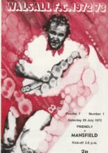Walsall v Mansfield Town 29-Jul-1972