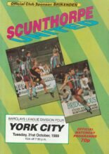 Scunthorpe United v York City 31-Oct-1989