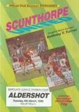 Scunthorpe United v Aldershot 06-Mar-1990