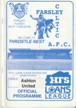 Farsley Celtic v Ashton United 12-Sep-1992
