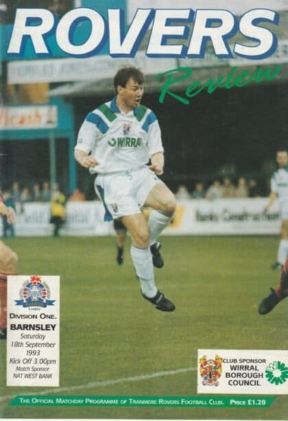 Tranmere Rovers v Barnsley 18-Sep-1993