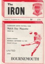 Scunthorpe United v AFC Bournemouth 01-Sep-1979