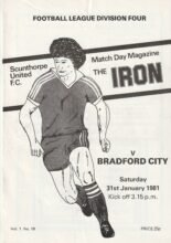 Scunthorpe United v Bradford City 31-Jan-1981