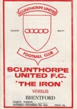 Scunthorpe United v Brentford 04-Dec-1976