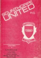 Scunthorpe United v Cambridge United 12-Oct-1974