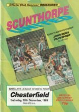 Scunthorpe United v Chesterfield 30-Dec-1989
