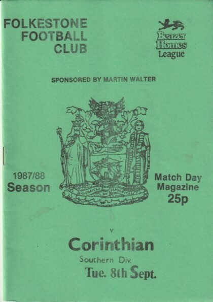 Folkestone v Corinthian 08-Sep-1987