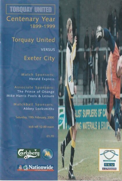 Torquay United v Exeter City 19-Feb-2000