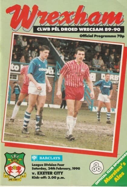 Wrexham v Exeter City 24-Feb-1990