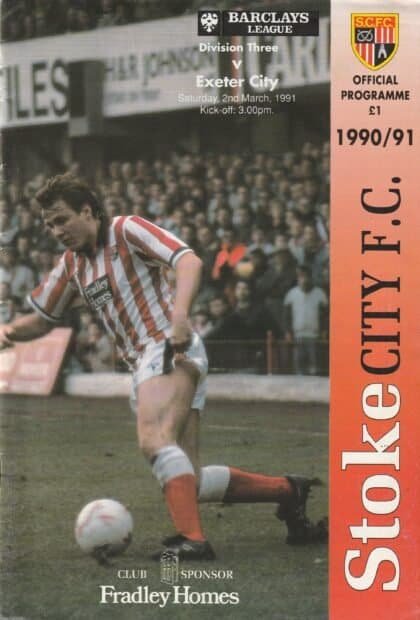 Stoke City v Exeter City 02-Mar-1991