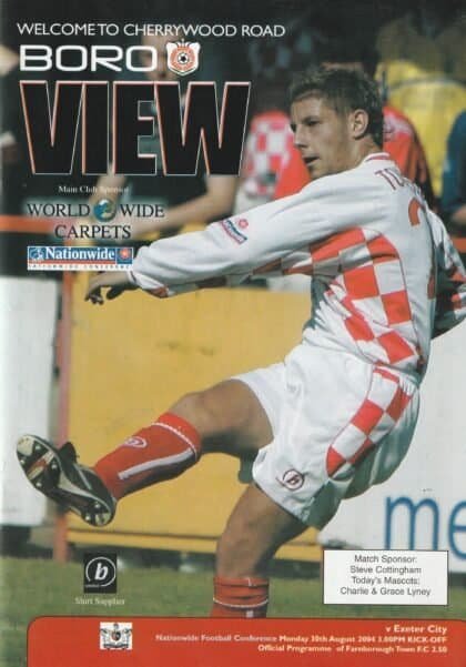 Farnborough Town v Exeter City  30-Aug-2004