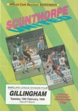 Scunthorpe United v Gillingham 13-Feb-1990