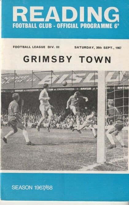 Reading v Grimsby Town 30-Sep-1967