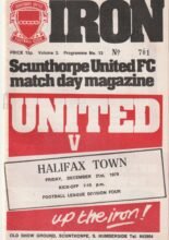 Scunthorpe United v Halifax Town 21-Dec-1979