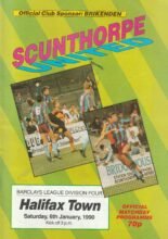 Scunthorpe United v Halifax Town 06-Jan-1990