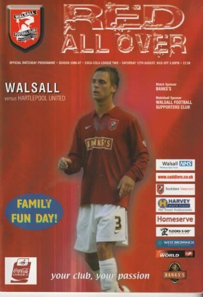 Walsall v Hartlepool United 12-Aug-2006