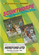 Scunthorpe United v Hereford United 21-Apr-1990