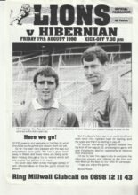 Millwall v Hibernian 17-Aug-1990
