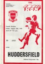 Scunthorpe United v Huddersfield Town 25-Aug-1978