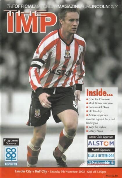 Lincoln City v Hull City 09-Nov-2002