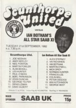 Scunthorpe United v Ian Botham Saab XI- 21-Sep-1982