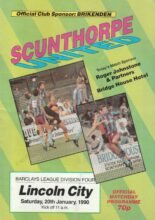 Scunthorpe United v Lincoln City 20-Jan-1990