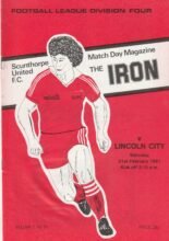 Scunthorpe United v Lincoln City 21-Feb-1981