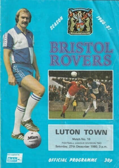 Bristol Rovers v Luton Town 27-Dec-1980