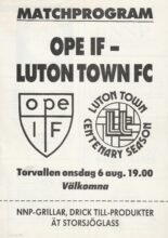Ope IF v Luton Town 06-Aug-1986