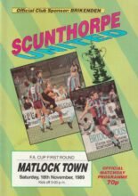 Scunthorpe United v Matlock Town 18-Nov-1989