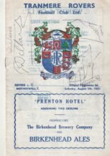 Tranmere Rovers v Motherwell  05-Aug-1967