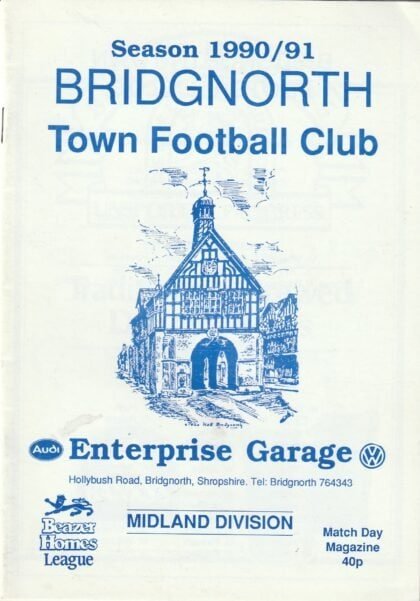Bridgnorth Town v Newport AFC 01-Jan-1991