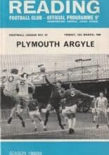 Reading v Plymouth Argyle 14-Mar-1969