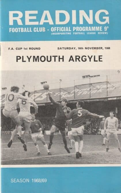 Reading v Plymouth Argyle 16-Nov-1969