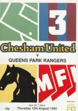 Chesham United v Queens Park Rangers 13-Aug-1992