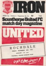 Scunthorpe United v Rochdale 30-Nov-1979