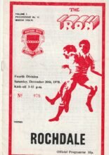 Scunthorpe United v Rochdale 30-Dec-1978