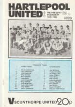 Hartlepool United v Scunthorpe United 10-Feb-1982