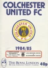 Colchester United v Scunthorpe United 11-Jan-1985