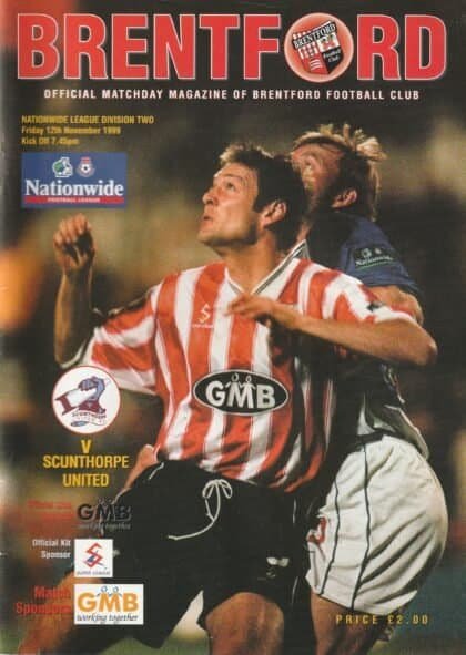 Brentford v Scunthorpe United 12-Nov-1999