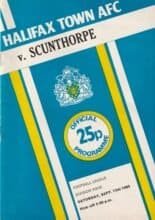 Halifax Town v Scunthorpe United 13-Sep-1980
