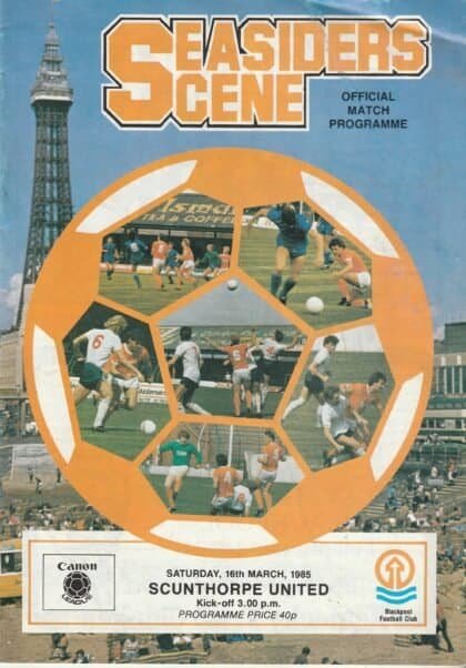 Blackpool v Scunthorpe United 16-Mar-1985