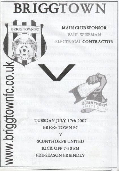 Brigg Town v Scunthorpe United  17-07-2007
