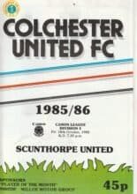 Colchester United v Scunthorpe United 18-Oct-1985